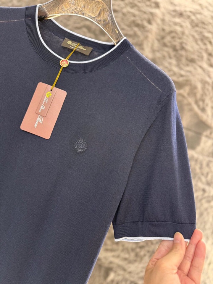 loro Piana 诺悠翩雅 loro Piana ss 早春新品\n男士(天丝+桑蚕丝)混纺圆领毛衣