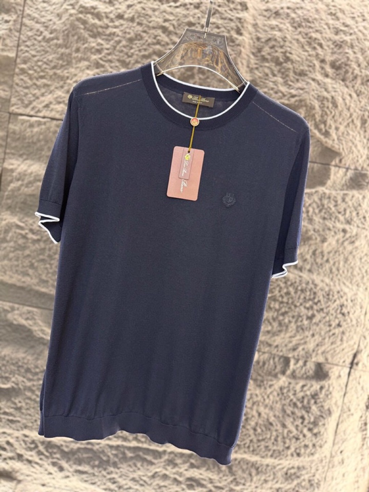 loro Piana 诺悠翩雅 loro Piana ss 早春新品\n男士(天丝+桑蚕丝)混纺圆领毛衣