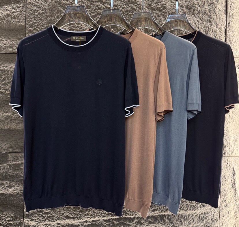 loro Piana 诺悠翩雅 loro Piana ss 早春新品\n男士(天丝+桑蚕丝)混纺圆领毛衣