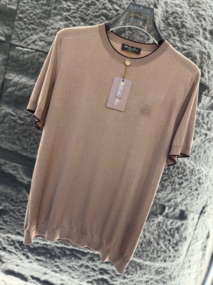 loro Piana 诺悠翩雅 loro Piana ss 早春新品\n男士(天丝+桑蚕丝)混纺圆领毛衣