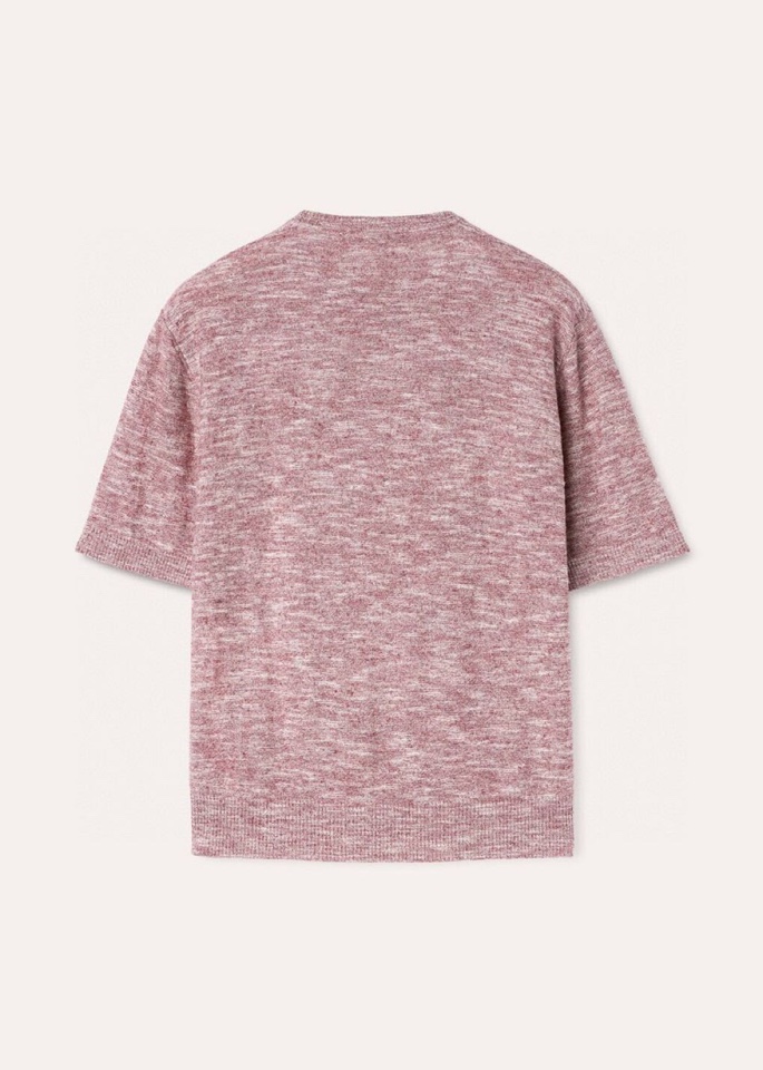 loro Piana 诺悠翩雅loro Pianass 早春新品\nTori男士短袖圆领T恤针织衫，亚麻