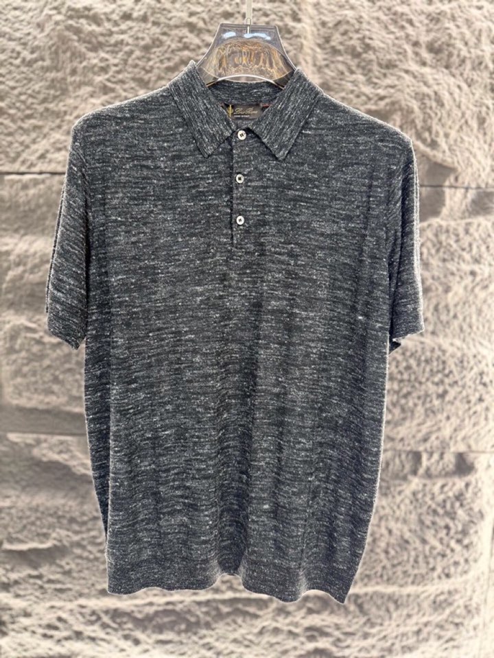 loro Piana 诺悠翩雅loro Pianass 早春新品Tori 男士短袖翻领T恤Polo针织衫
