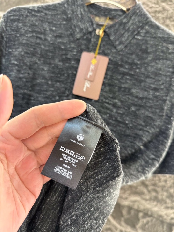 loro Piana 诺悠翩雅loro Pianass 早春新品Tori 男士短袖翻领T恤Polo针织衫