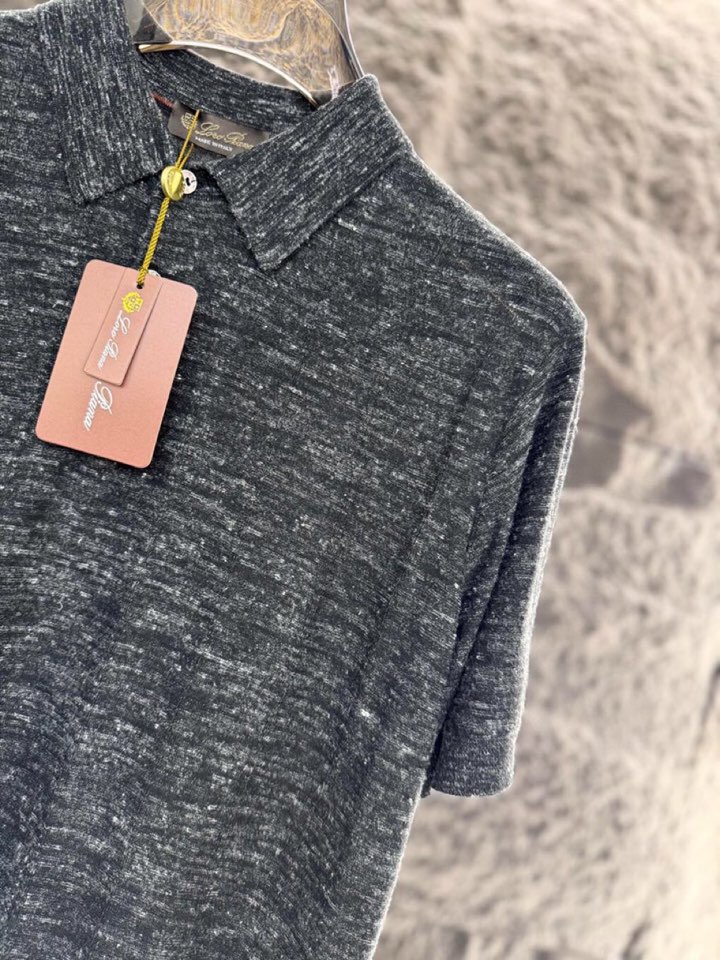 loro Piana 诺悠翩雅loro Pianass 早春新品Tori 男士短袖翻领T恤Polo针织衫