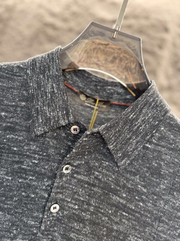 loro Piana 诺悠翩雅loro Pianass 早春新品Tori 男士短袖翻领T恤Polo针织衫