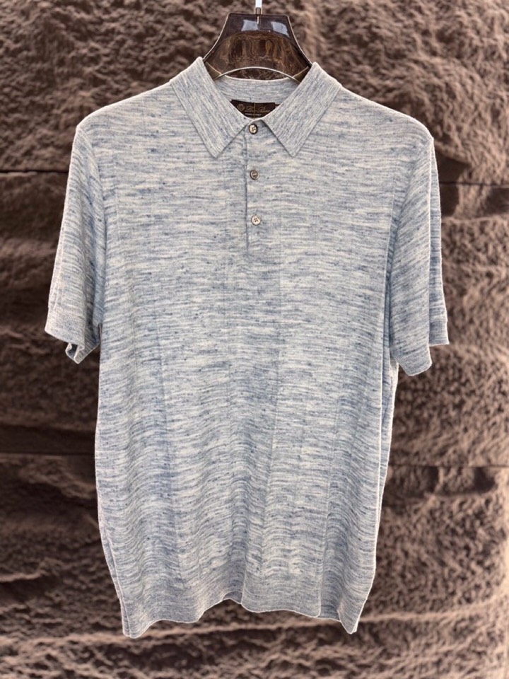 loro Piana 诺悠翩雅loro Pianass 早春新品Tori 男士短袖翻领T恤Polo针织衫