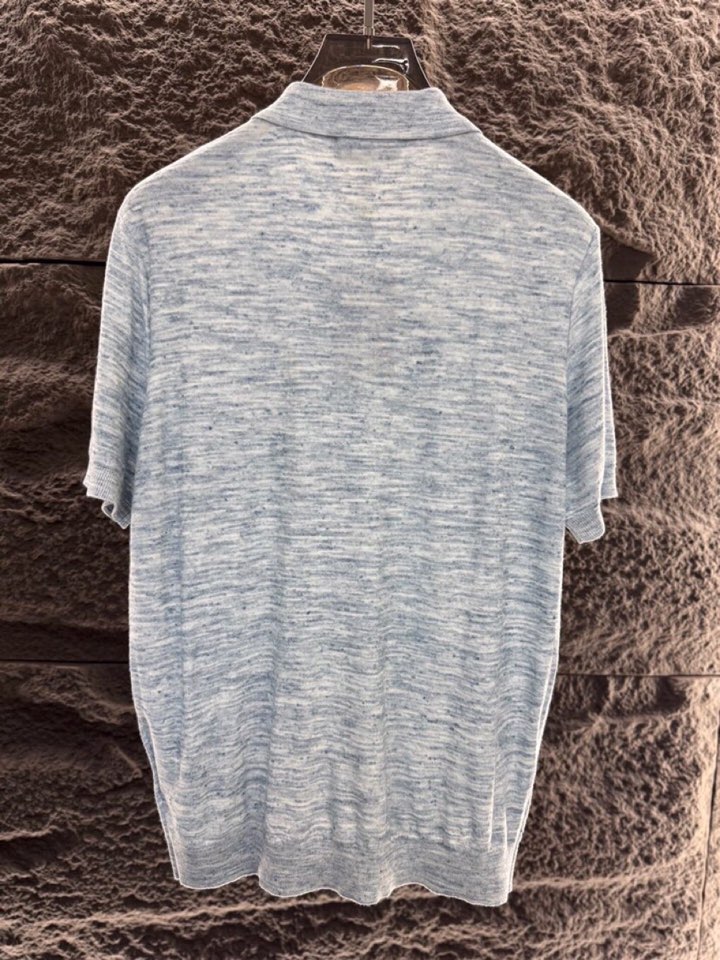 loro Piana 诺悠翩雅loro Pianass 早春新品Tori 男士短袖翻领T恤Polo针织衫