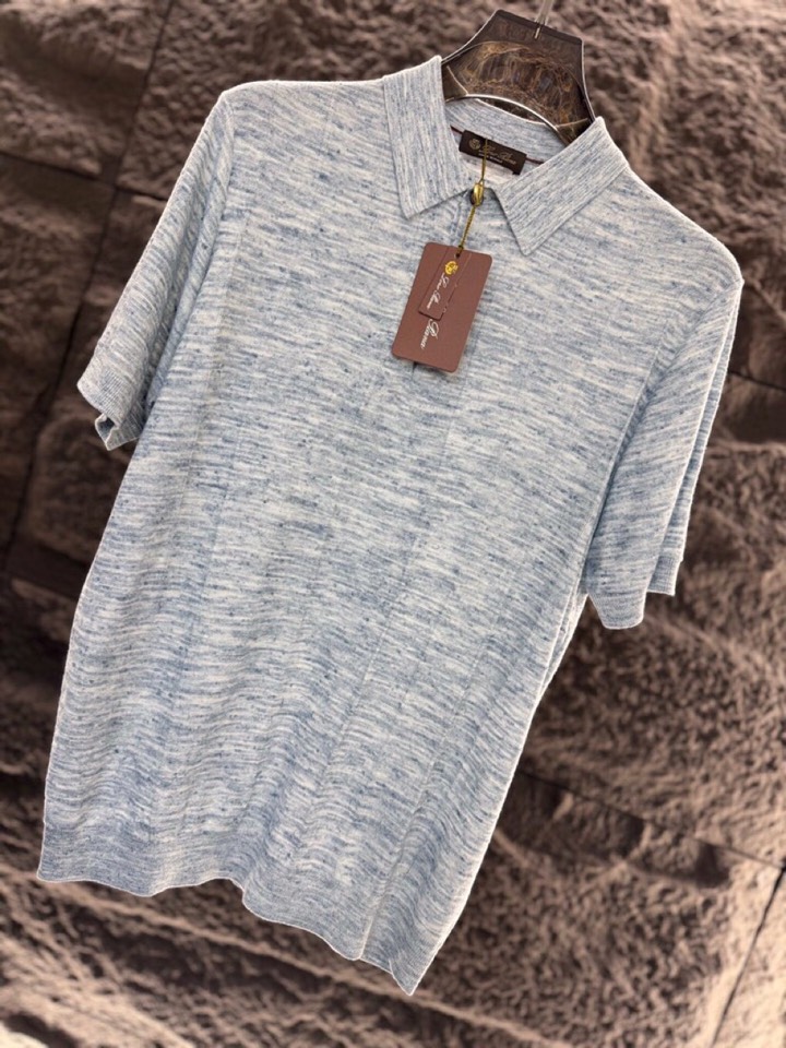 loro Piana 诺悠翩雅loro Pianass 早春新品Tori 男士短袖翻领T恤Polo针织衫