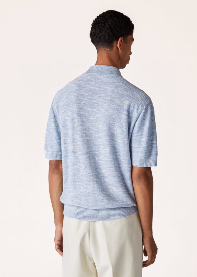 loro Piana 诺悠翩雅loro Pianass 早春新品Tori 男士短袖翻领T恤Polo针织衫