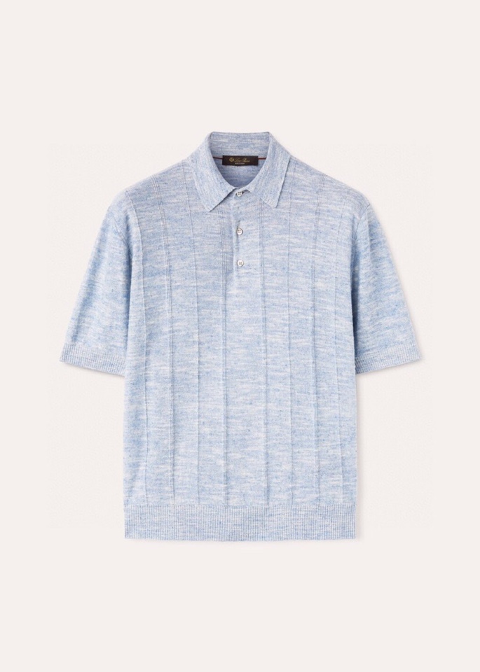 loro Piana 诺悠翩雅loro Pianass 早春新品Tori 男士短袖翻领T恤Polo针织衫