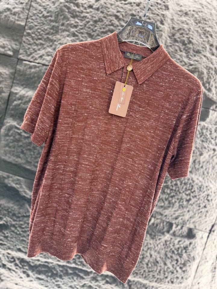 loro Piana 诺悠翩雅loro Pianass 早春新品Tori 男士短袖翻领T恤Polo针织衫