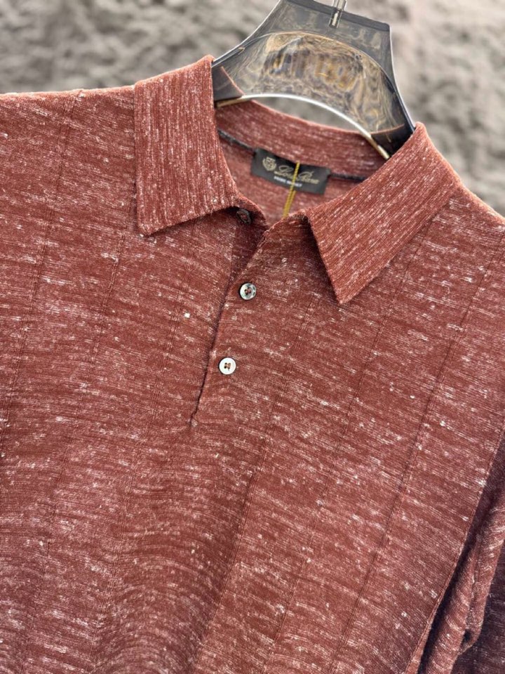 loro Piana 诺悠翩雅loro Pianass 早春新品Tori 男士短袖翻领T恤Polo针织衫
