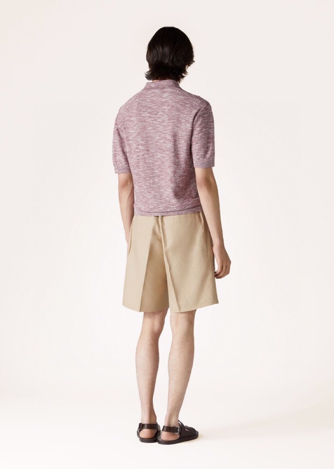 loro Piana 诺悠翩雅loro Pianass 早春新品Tori 男士短袖翻领T恤Polo针织衫