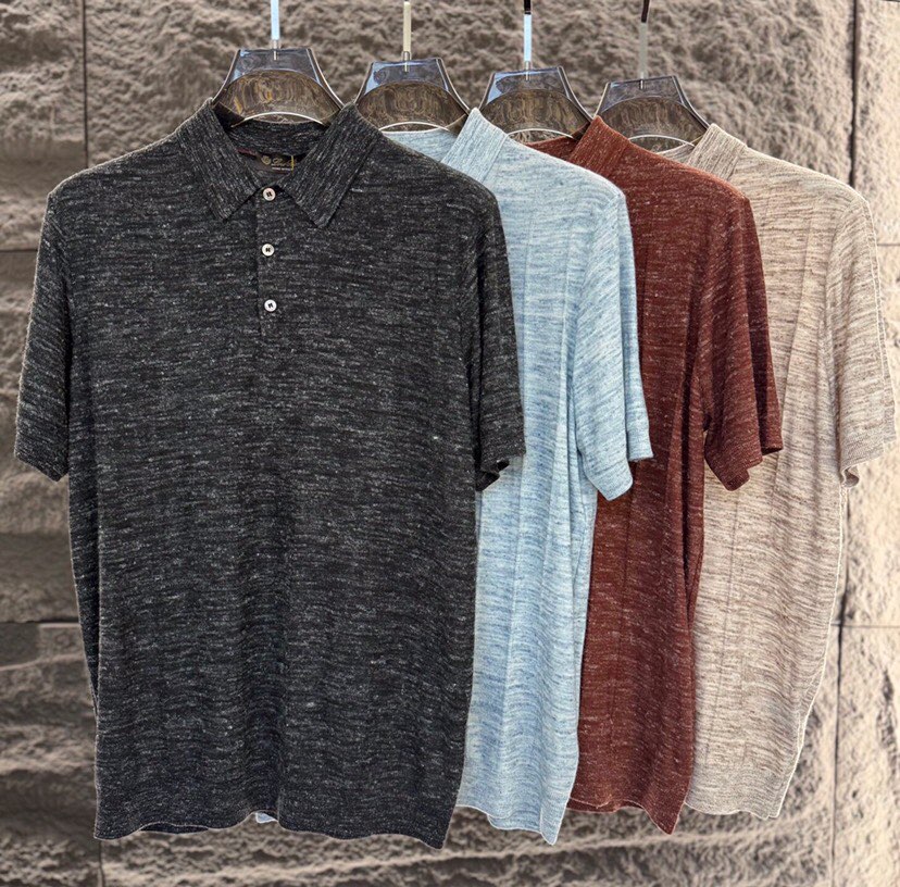 loro Piana 诺悠翩雅loro Pianass 早春新品Tori 男士短袖翻领T恤Polo针织衫