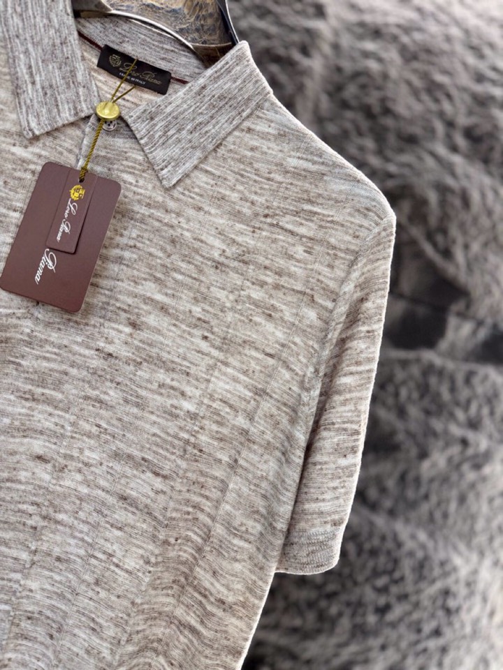 loro Piana 诺悠翩雅loro Pianass 早春新品Tori 男士短袖翻领T恤Polo针织衫