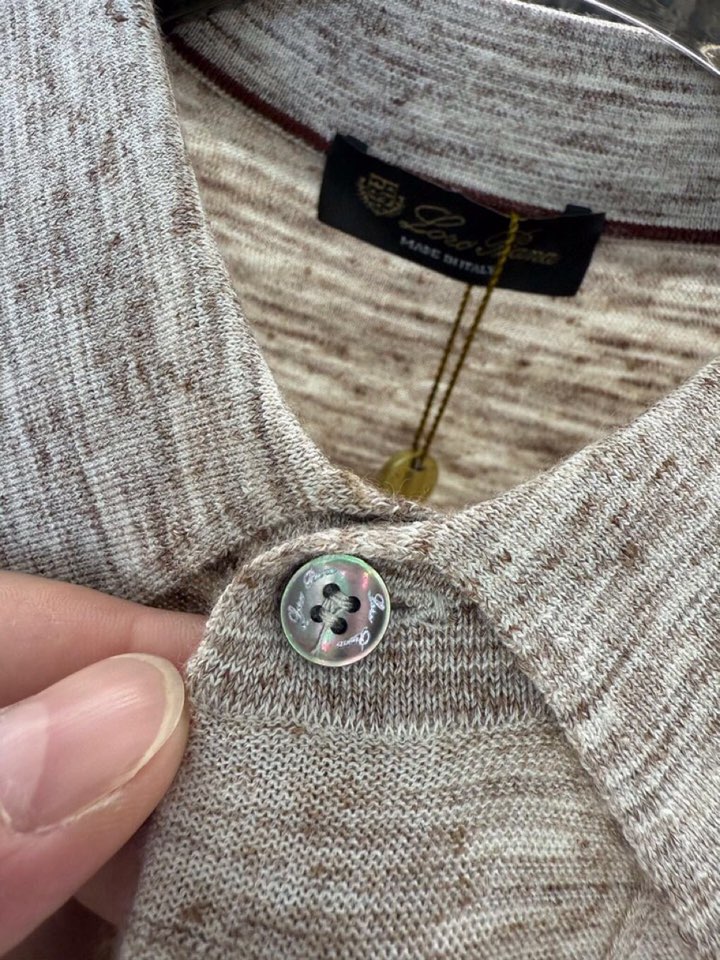 loro Piana 诺悠翩雅loro Pianass 早春新品Tori 男士短袖翻领T恤Polo针织衫