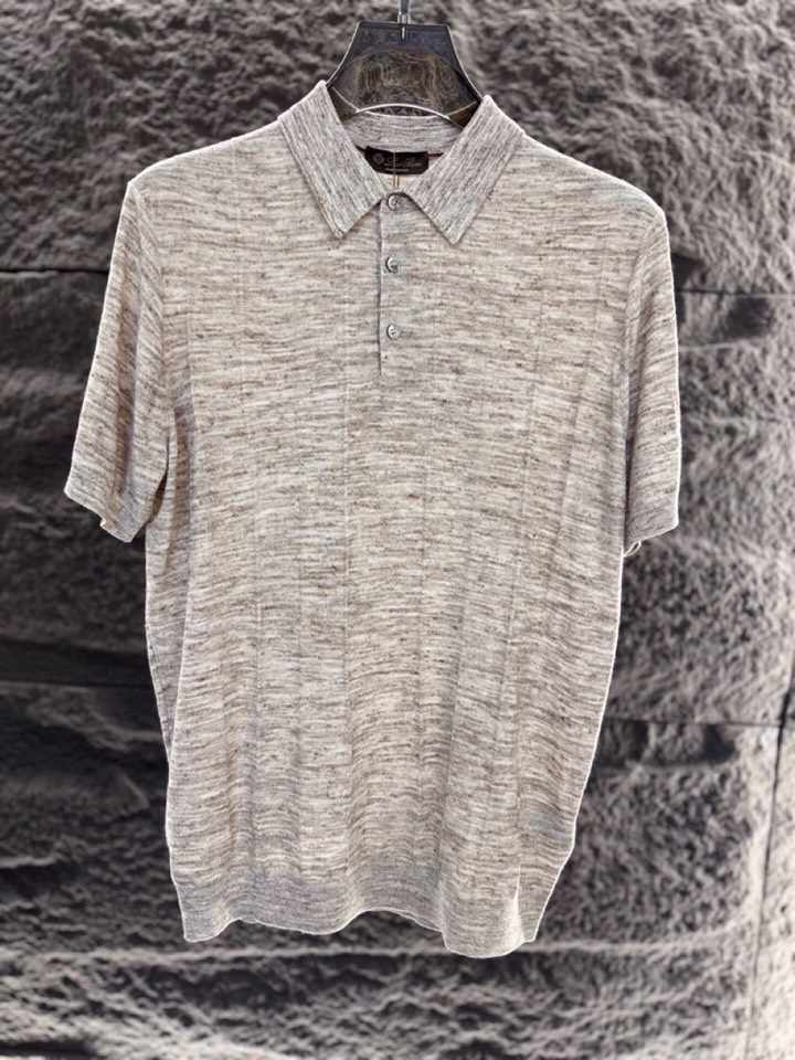 loro Piana 诺悠翩雅loro Pianass 早春新品Tori 男士短袖翻领T恤Polo针织衫