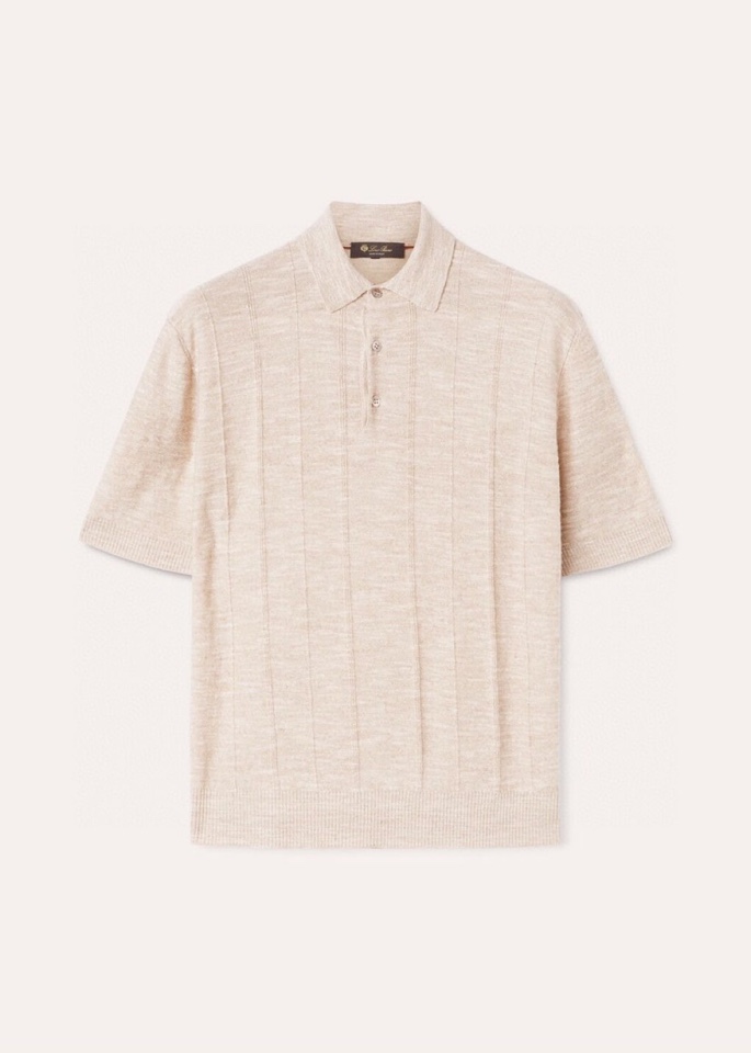 loro Piana 诺悠翩雅loro Pianass 早春新品Tori 男士短袖翻领T恤Polo针织衫