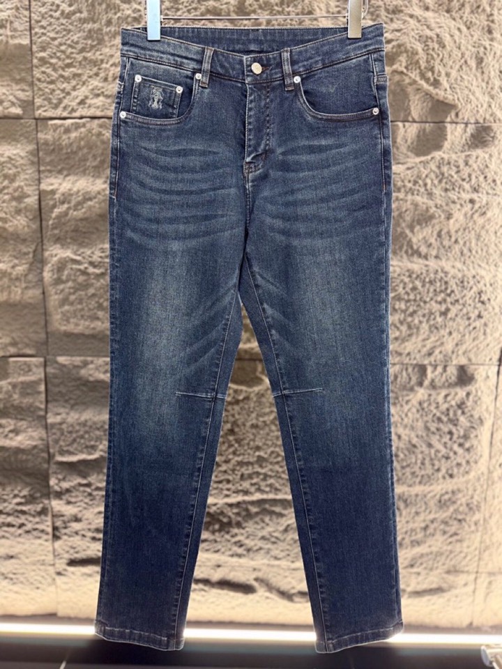 brunello Cucinelli bc 2026ss 早春新品\n男士直筒 简约休闲牛仔裤\n颜色: