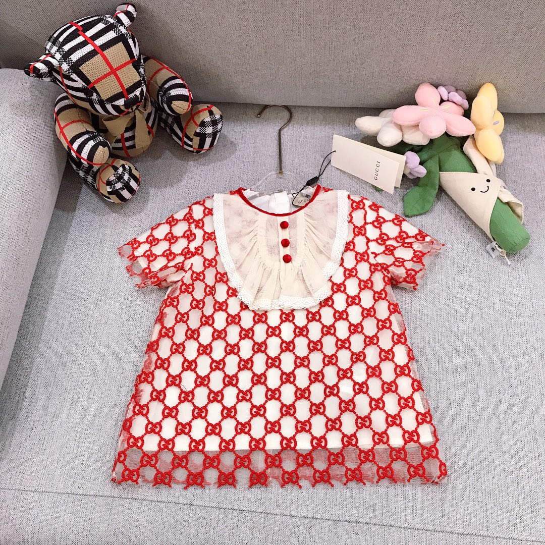 Couture sólo cambia tallas. Talla: 70-150 GUCC* Vestido de malla bordado. Estilo exquisito. Forro de color almendra de …