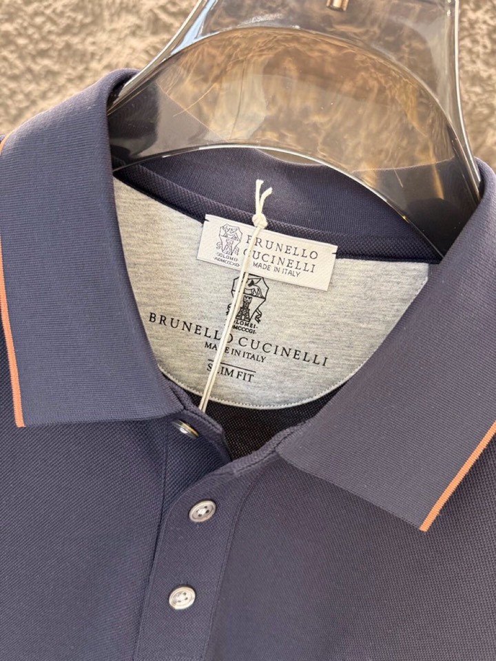 brunello Cucinelli bc 2026ss 早春新品\n男士(棉质+桑蚕丝)混纺材质，短袖
