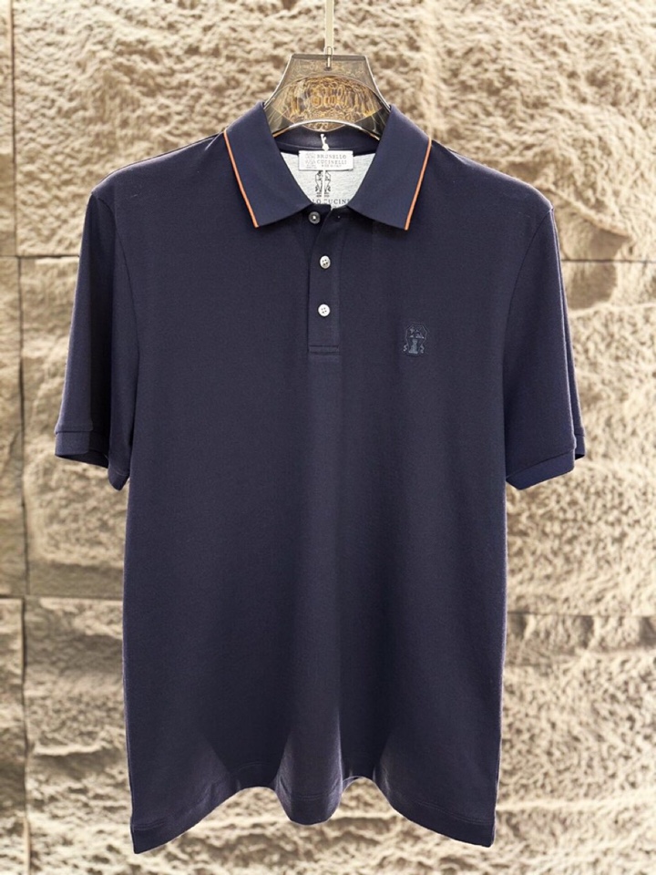 brunello Cucinelli bc 2026ss 早春新品\n男士(棉质+桑蚕丝)混纺材质，短袖