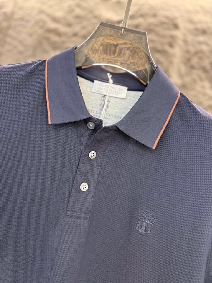 brunello Cucinelli bc 2026ss 早春新品\n男士(棉质+桑蚕丝)混纺材质，短袖