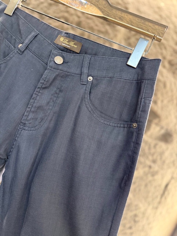 loro Piana 诺悠翩雅loro Piana ss 春夏新品\n男士亚麻材质五袋休闲裤长裤\n颜色