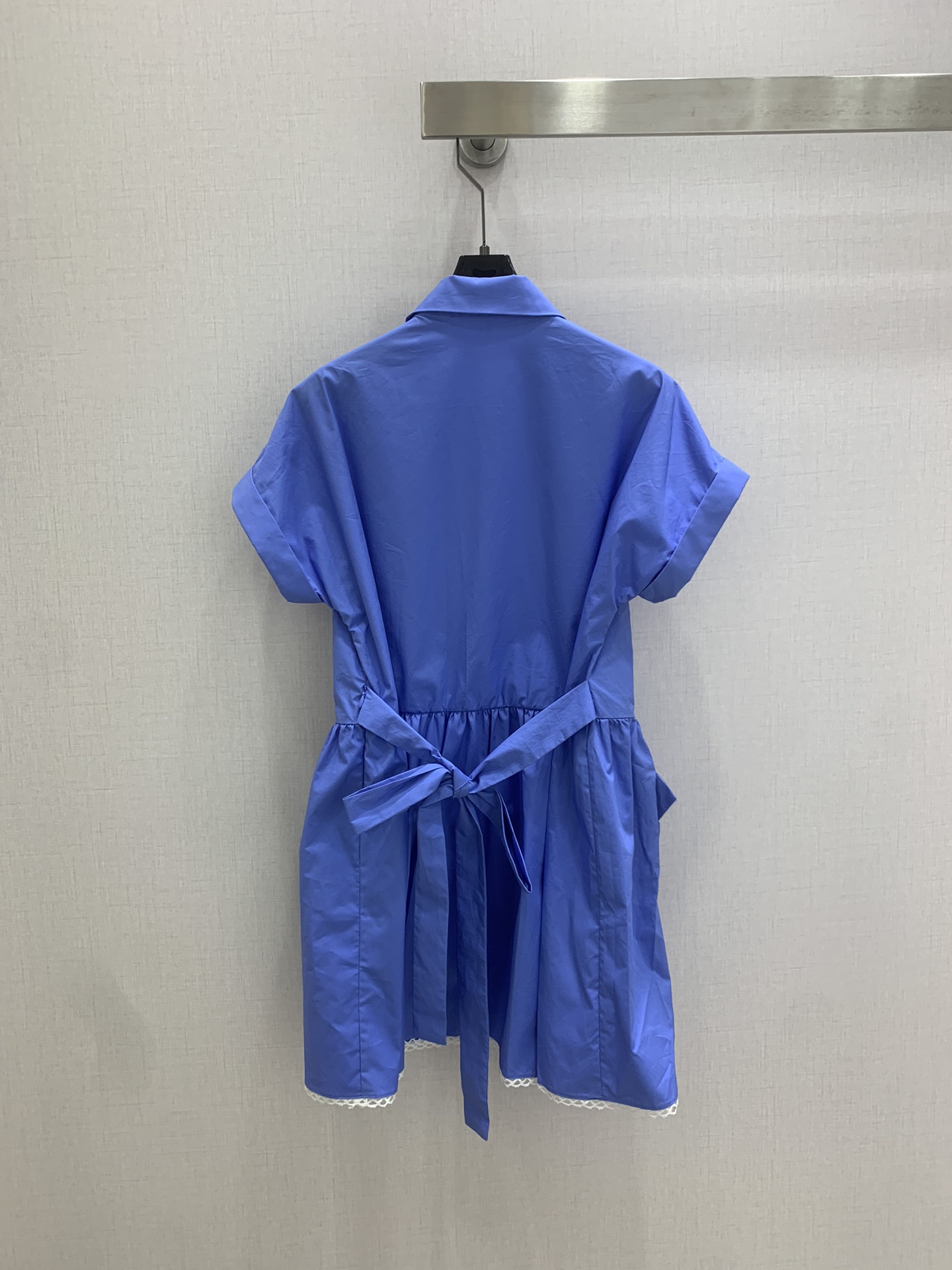 미우미우 카라 반소매 벨트 원피스 상세 이미지 9