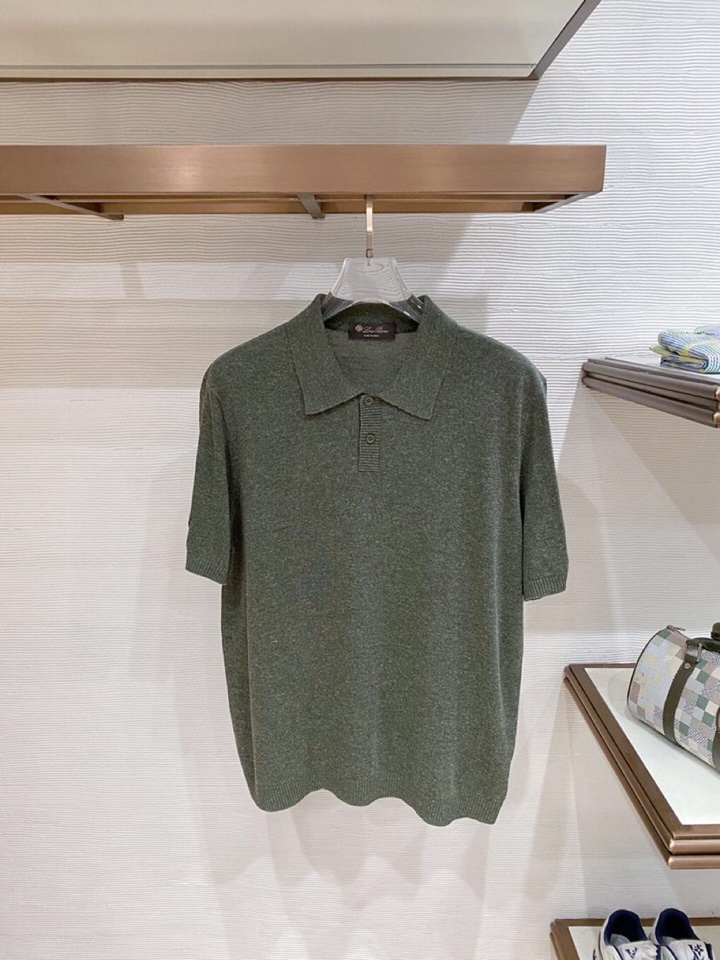 Loro Piana 诺悠翩雅L春夏新品 男士亚麻针织POLO衫短袖翻领T恤\n颜色：三色\n码数：M-