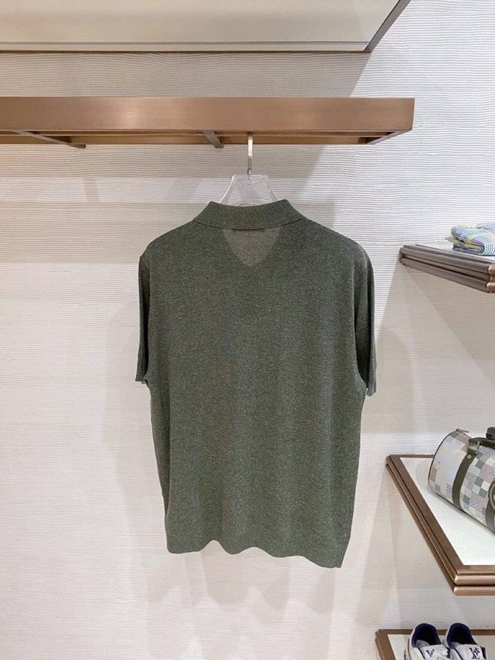 Loro Piana 诺悠翩雅L春夏新品 男士亚麻针织POLO衫短袖翻领T恤\n颜色：三色\n码数：M-