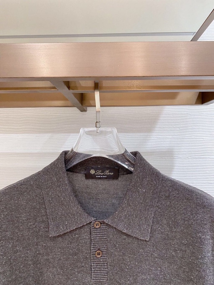 Loro Piana 诺悠翩雅L春夏新品 男士亚麻针织POLO衫短袖翻领T恤\n颜色：三色\n码数：M-