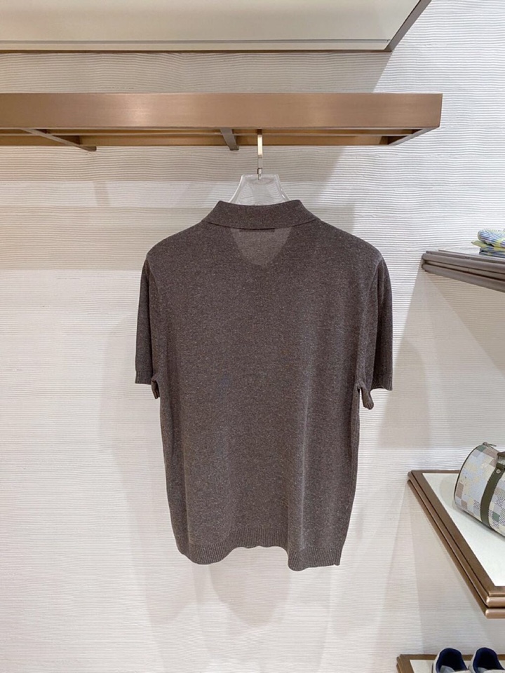 Loro Piana 诺悠翩雅L春夏新品 男士亚麻针织POLO衫短袖翻领T恤\n颜色：三色\n码数：M-