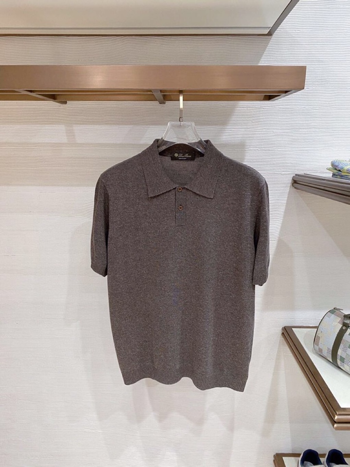 Loro Piana 诺悠翩雅L春夏新品 男士亚麻针织POLO衫短袖翻领T恤\n颜色：三色\n码数：M-