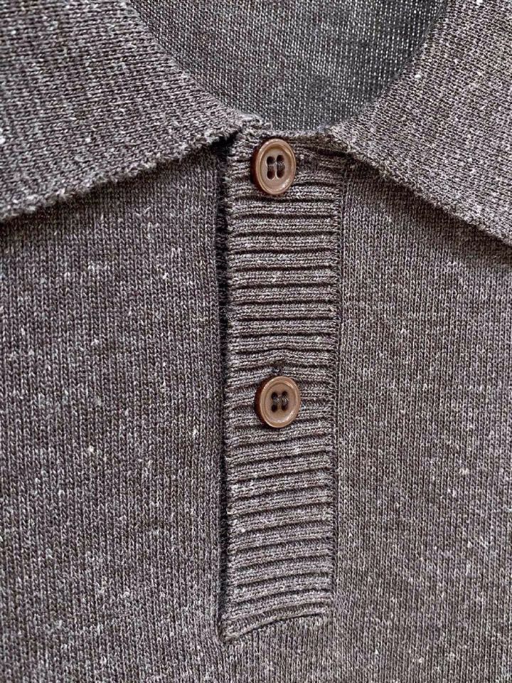 Loro Piana 诺悠翩雅L春夏新品 男士亚麻针织POLO衫短袖翻领T恤\n颜色：三色\n码数：M-