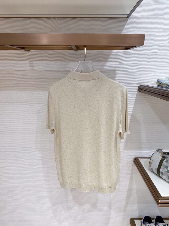 Loro Piana 诺悠翩雅L春夏新品 男士亚麻针织POLO衫短袖翻领T恤\n颜色：三色\n码数：M-