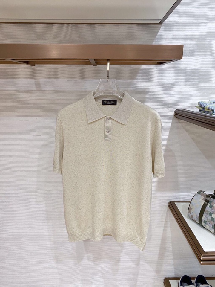 Loro Piana 诺悠翩雅L春夏新品 男士亚麻针织POLO衫短袖翻领T恤\n颜色：三色\n码数：M-