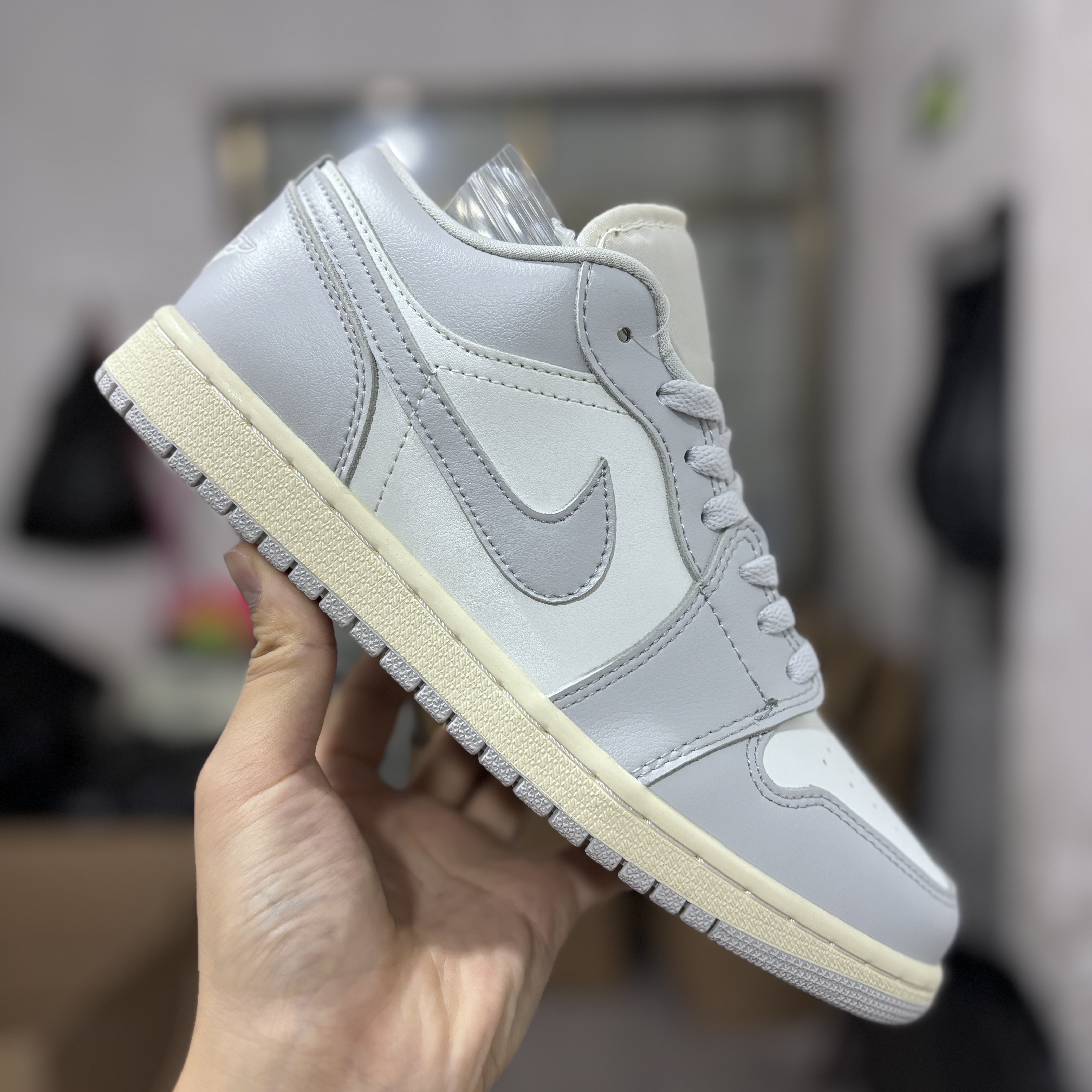 AJ1low灰白35.5-46纯原版️AirJordan1Low乔1低帮复古运动休闲鞋男女同款DC077