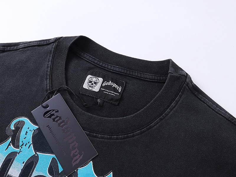 “Godspeed Rock Street Retro Cotton Short Sleeves in Black, Code X-3 1000#” - 图片 4