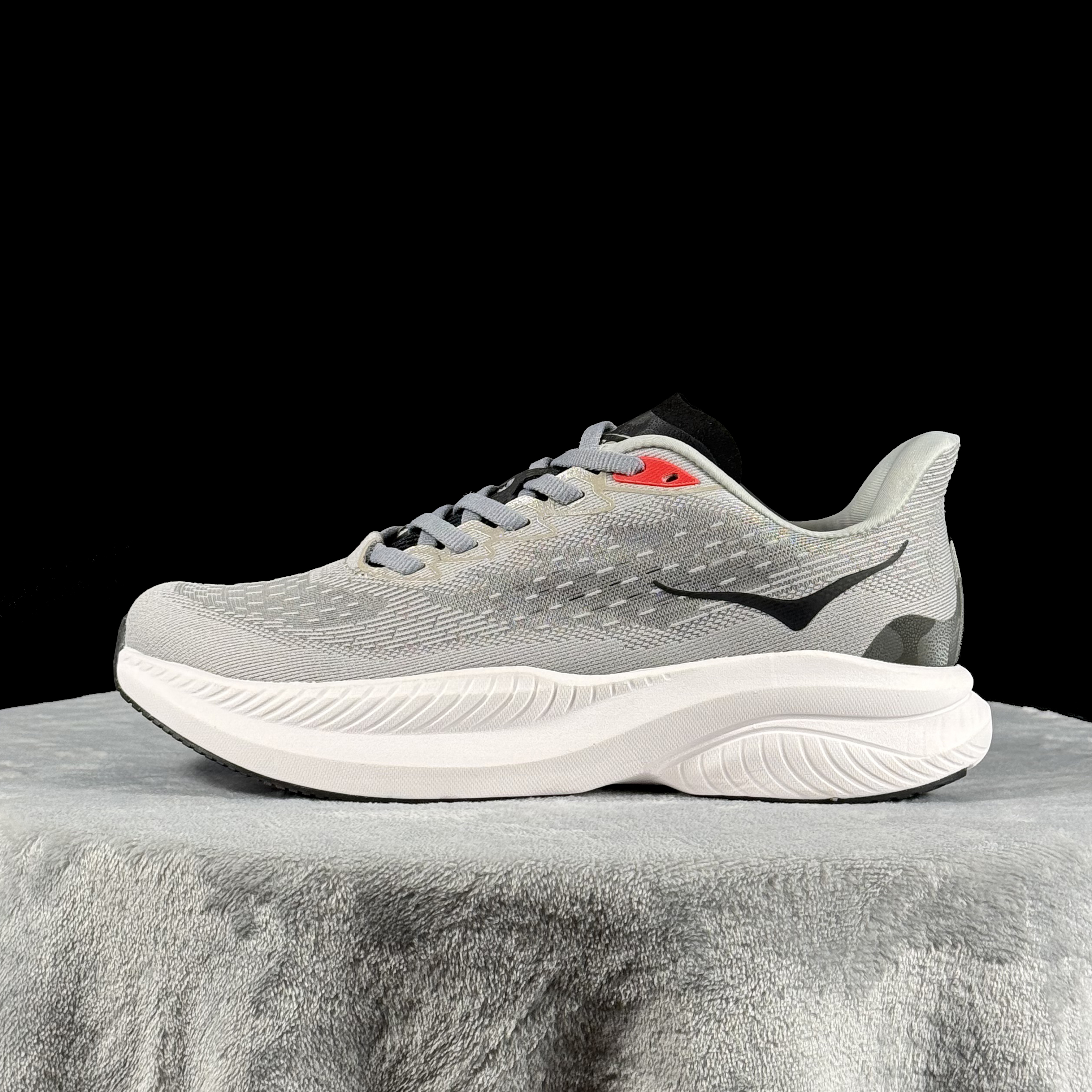 HOKA ONE ONE MACH 6 舒适百搭减震防滑 低帮 休闲跑步鞋 男款 灰色 灰色/1147790-SRYB 40-45带半码