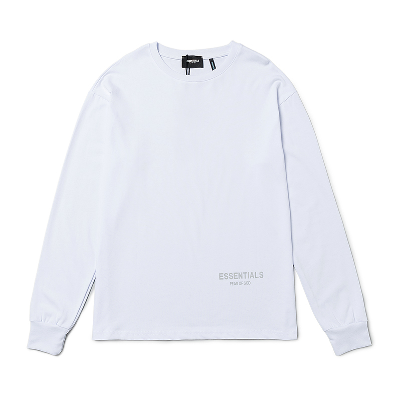 Fear of God Essentials Rewinding Lines T-Shirt in Black, White, and Grey (S-XL) - 图片 8