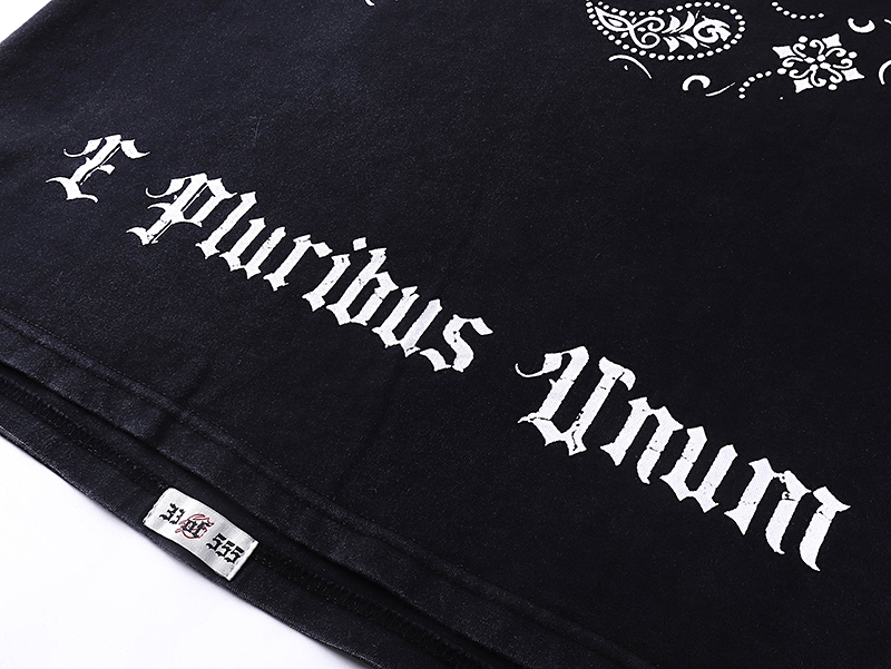 “Godspeed Rock Street Retro Cotton Short Sleeves in Water Washing Black” - 图片 5