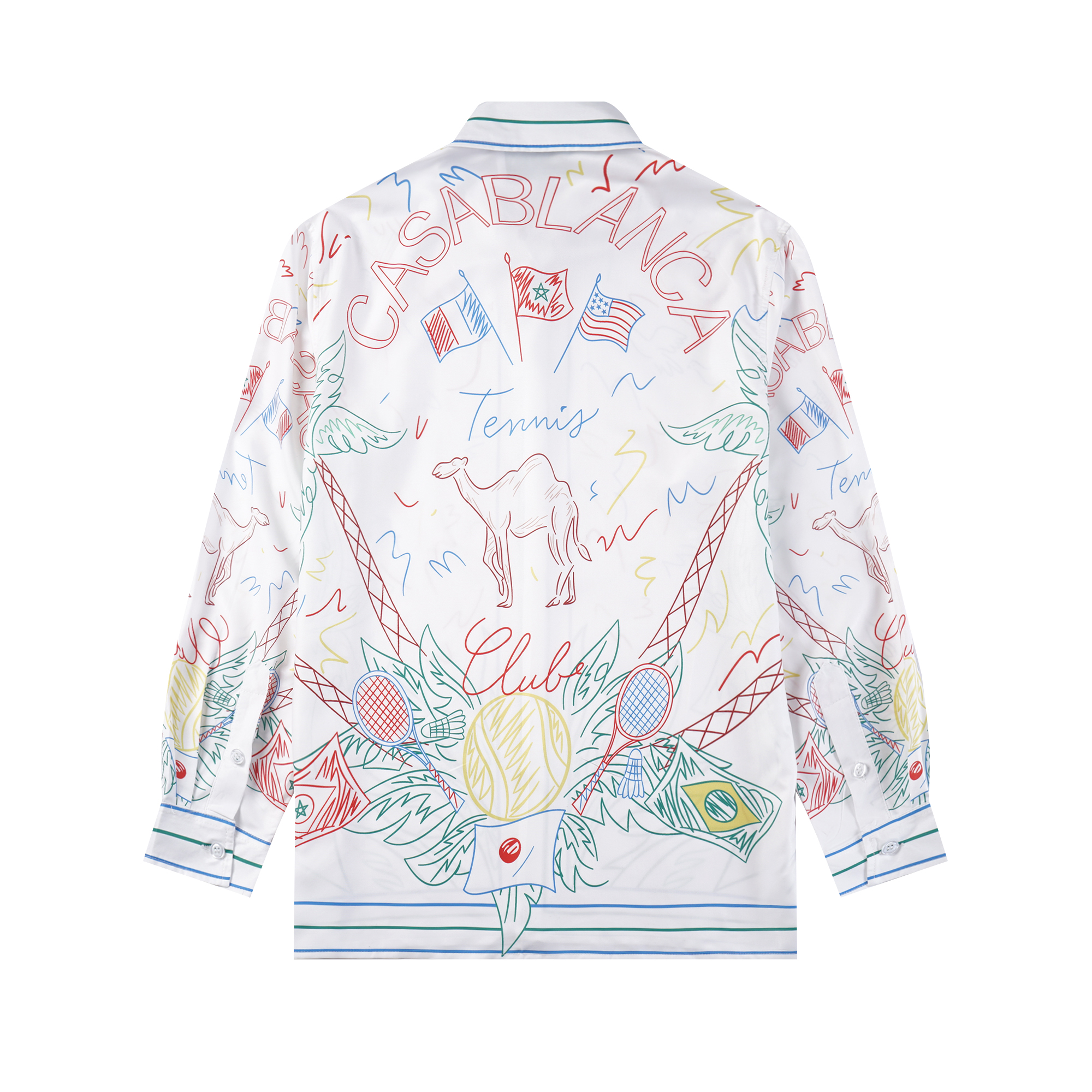 MING 9761 2024s s Casablanca long-sleeve shirt size: M L XL XXL XL XL - 图片 3