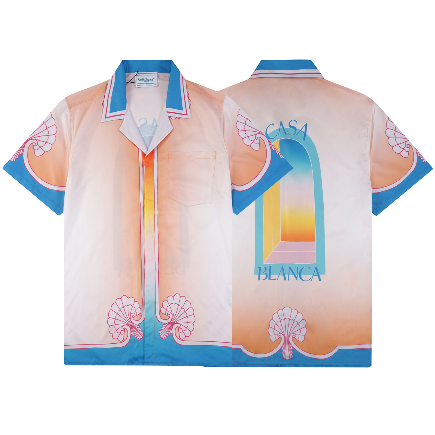 MING 9753 | 2024 SS CASABLANCA SHORT SLEEVE SHIRT SIZE: M L XL XXL. XXXL