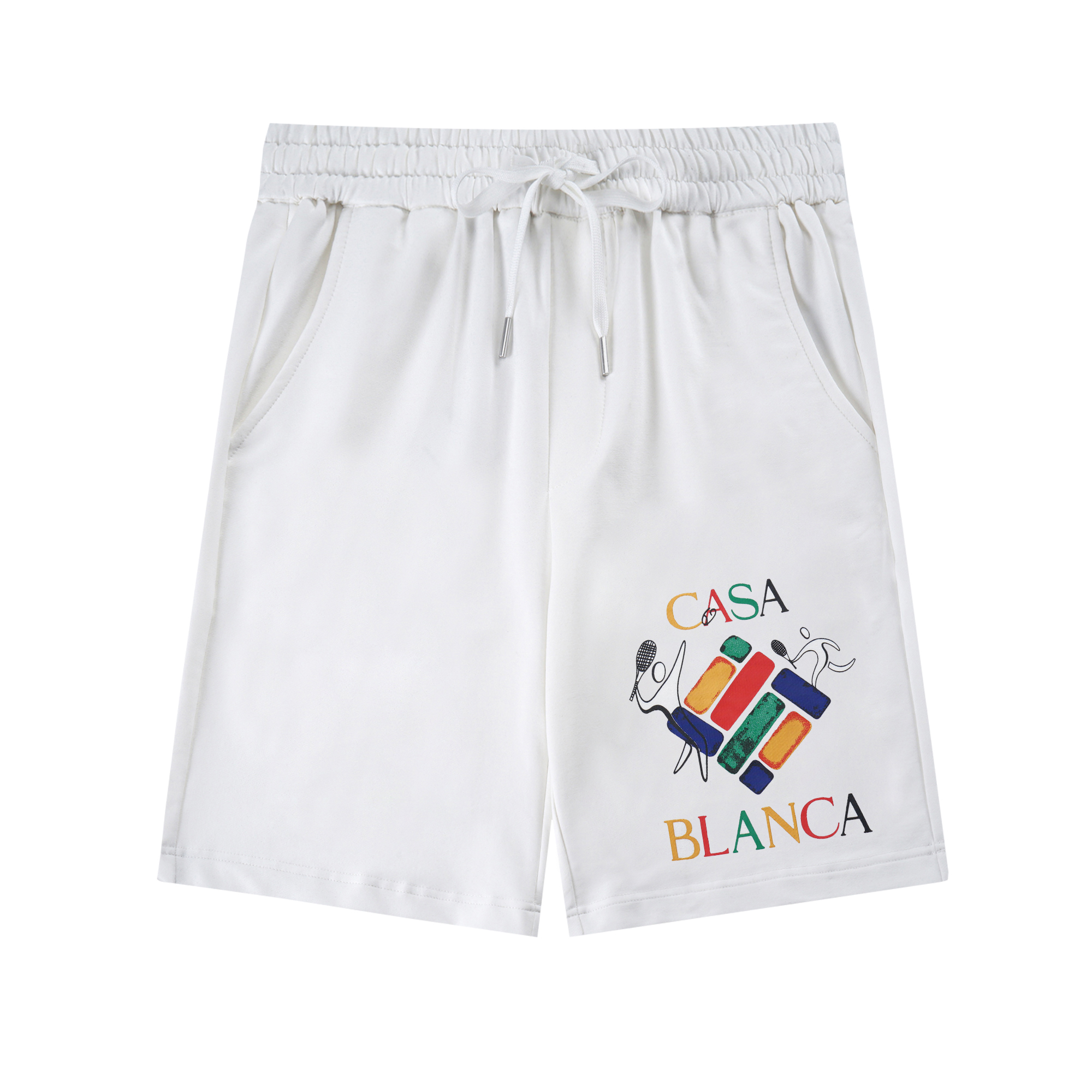 716# Casablanca pantalones cortos estampados de principios de otoño, tallas M-2XL. | Youpai Image Manager