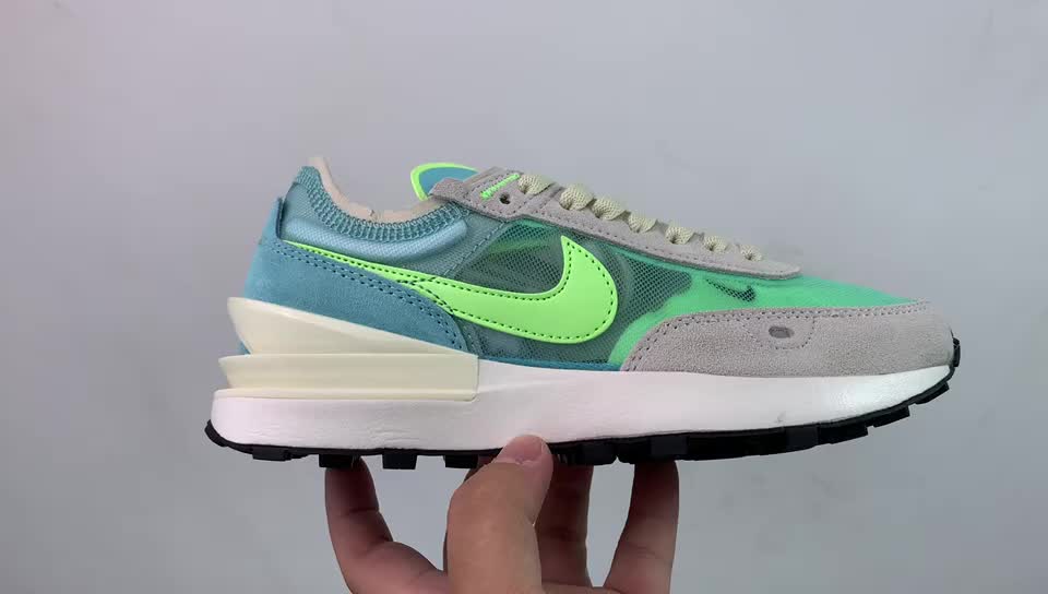 [Air Force Series]Waffle Generation Series Running Shoes Rice Blue GreenVid