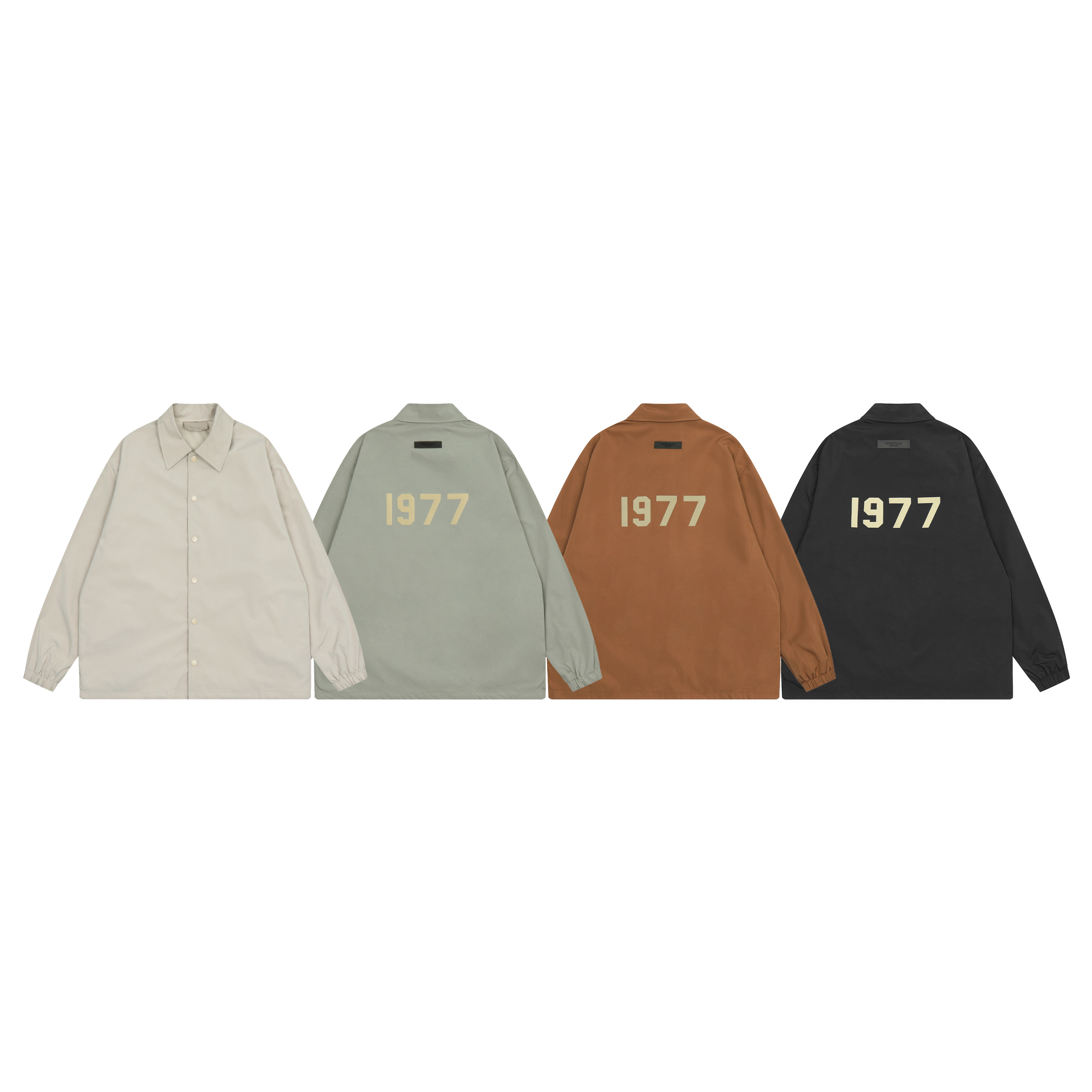 Men’s SS22 Backline Essentials: CY 8805 Windsuit Coach Jacket in Black, Wheat, Green, Coffee