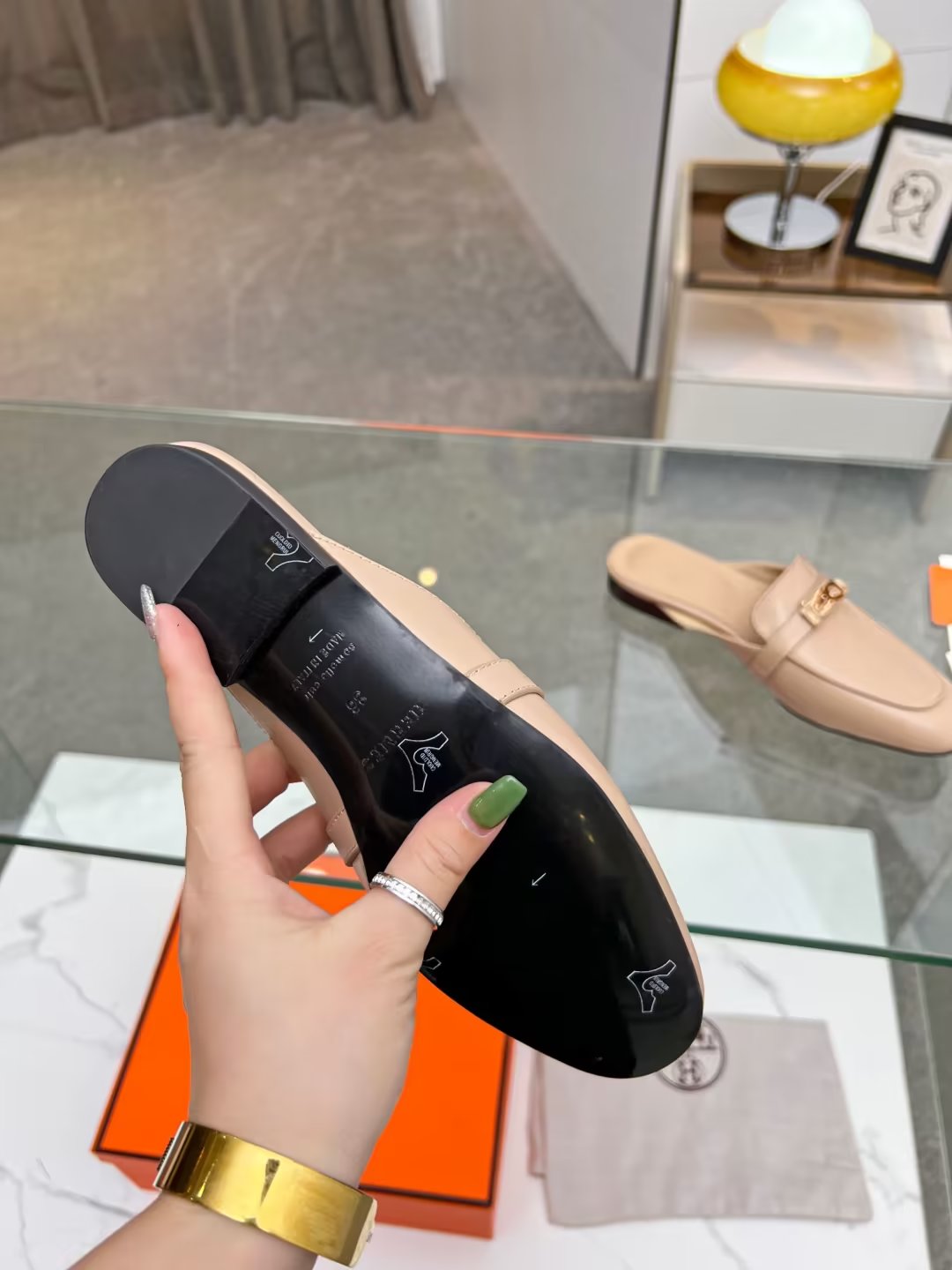 Suela de goma p200Suela de cuero más 40Hermes Hermes modelos clásicos genuino moldeado personalizado