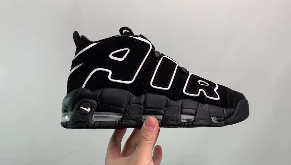 [Air Force Series]video 0Q1W4 Nk Air More Uptempo 96 Large Air Pippen Black &