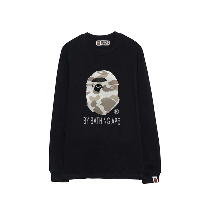 P70


款号B1320 BAPE 迷彩猿人头男女同款纯棉长袖T恤 S-XL 
